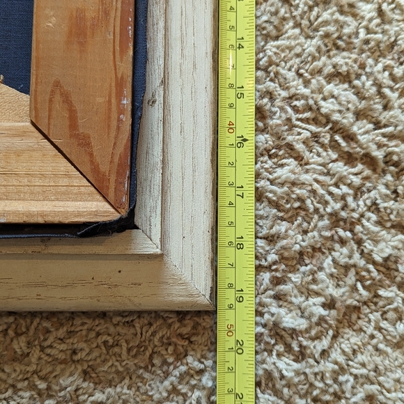 Vintage Acrylic Painting On Velvet Canvas Girl Praying 15x19 - Picture 4 of 6